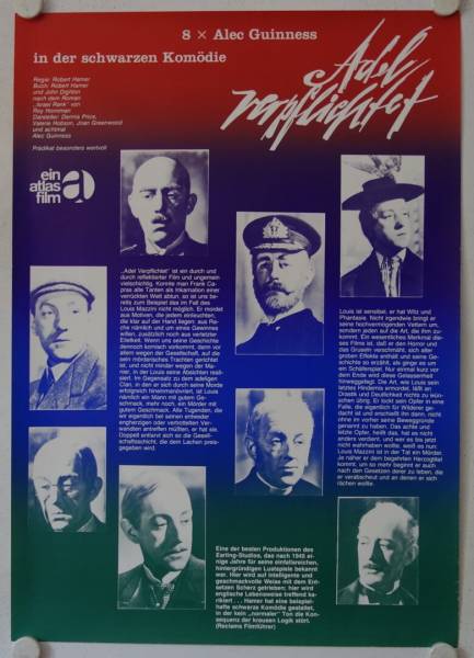 Adel verpflichtet originales deutsches Filmplakat (R60s)